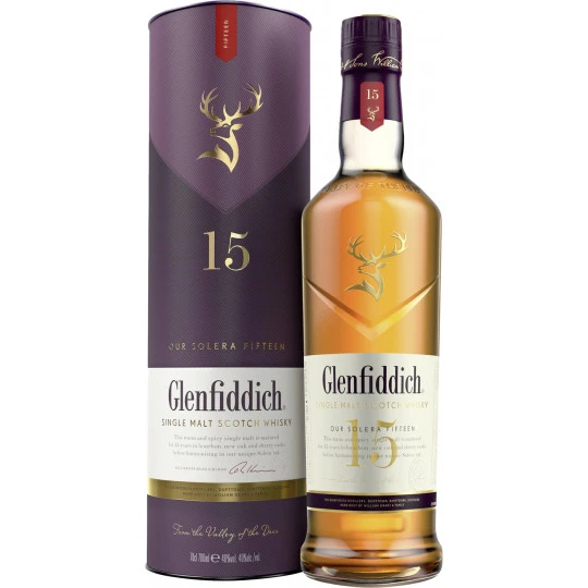 Glenfiddich Whisky 15 Jahre Solera 40% 0,7L 3 Glenfiddich Whisky 15 Jahre Solera 40% 0,7L