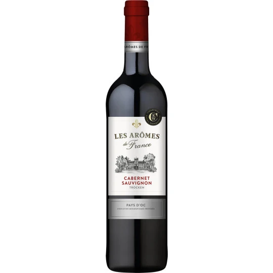 Les Arômes De France Cabernet Sauvignon Rotwein Trocken 0,75L 3 Les Arômes De France Cabernet Sauvignon Rotwein Trocken 0,75L