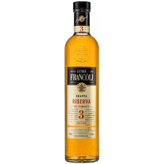 Francoli Grappa Riserva 3 Anni 0,7L 3 Francoli Grappa Riserva 3 Anni 0,7L