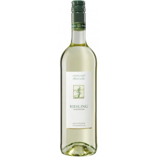 Moselland Akzente Riesling Halbtrocken 0,75L 3 Moselland Akzente Riesling Halbtrocken 0,75L