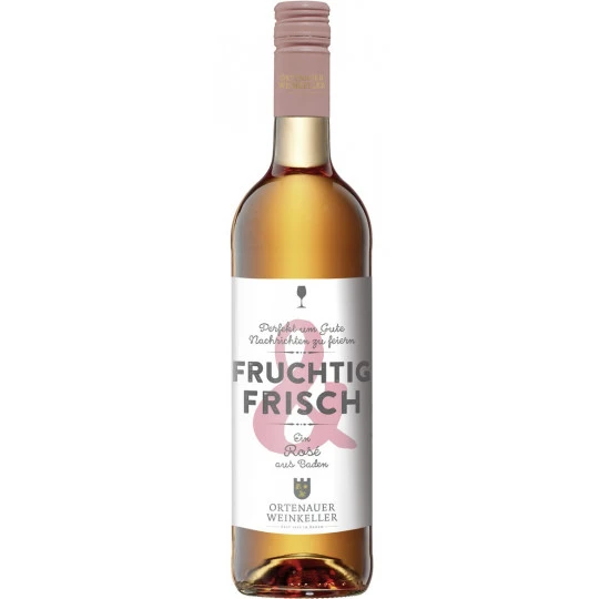 Ortenauer Weinkeller Fruchtig & Frisch Rosé Feinherb 0,75L 3 Ortenauer Weinkeller Fruchtig & Frisch Rosé Feinherb 0,75L