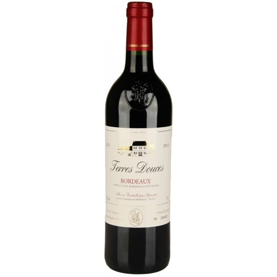 Terres Douces Bordeaux Rouge 0,75L 2 Terres Douces Bordeaux Rouge 0,75L