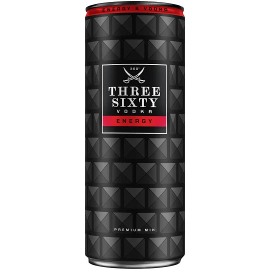 Three Sixty Vodka & Energy 0,33L 3 Three Sixty Vodka & Energy 0,33L