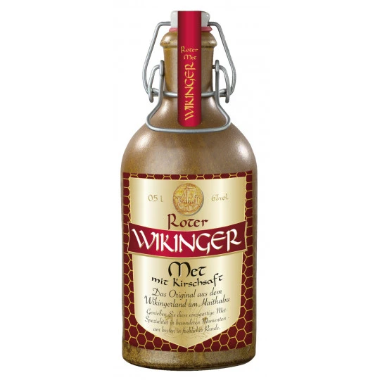 Wikinger Met Rot Im Tonkrug Mit Kirschsaft 0,5L 3 Wikinger Met Rot Im Tonkrug Mit Kirschsaft 0,5L